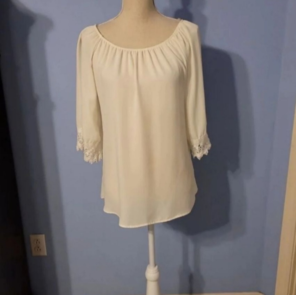 Blue Sketch Small Womens Blouse